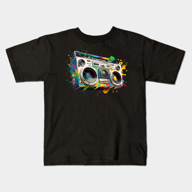 The colour of sound Kids T-Shirt by NineBlack